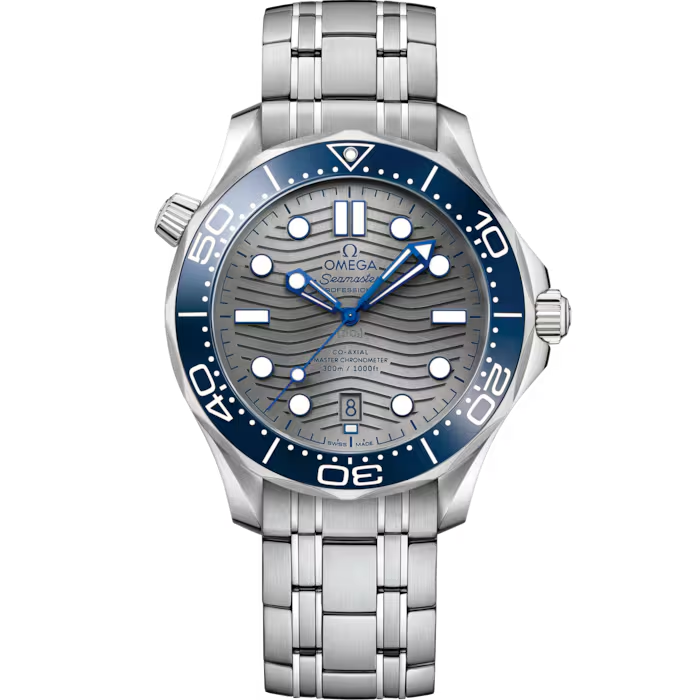 BLUE BEZEL GRAY DIAL SEAMASTER DIVER 300M